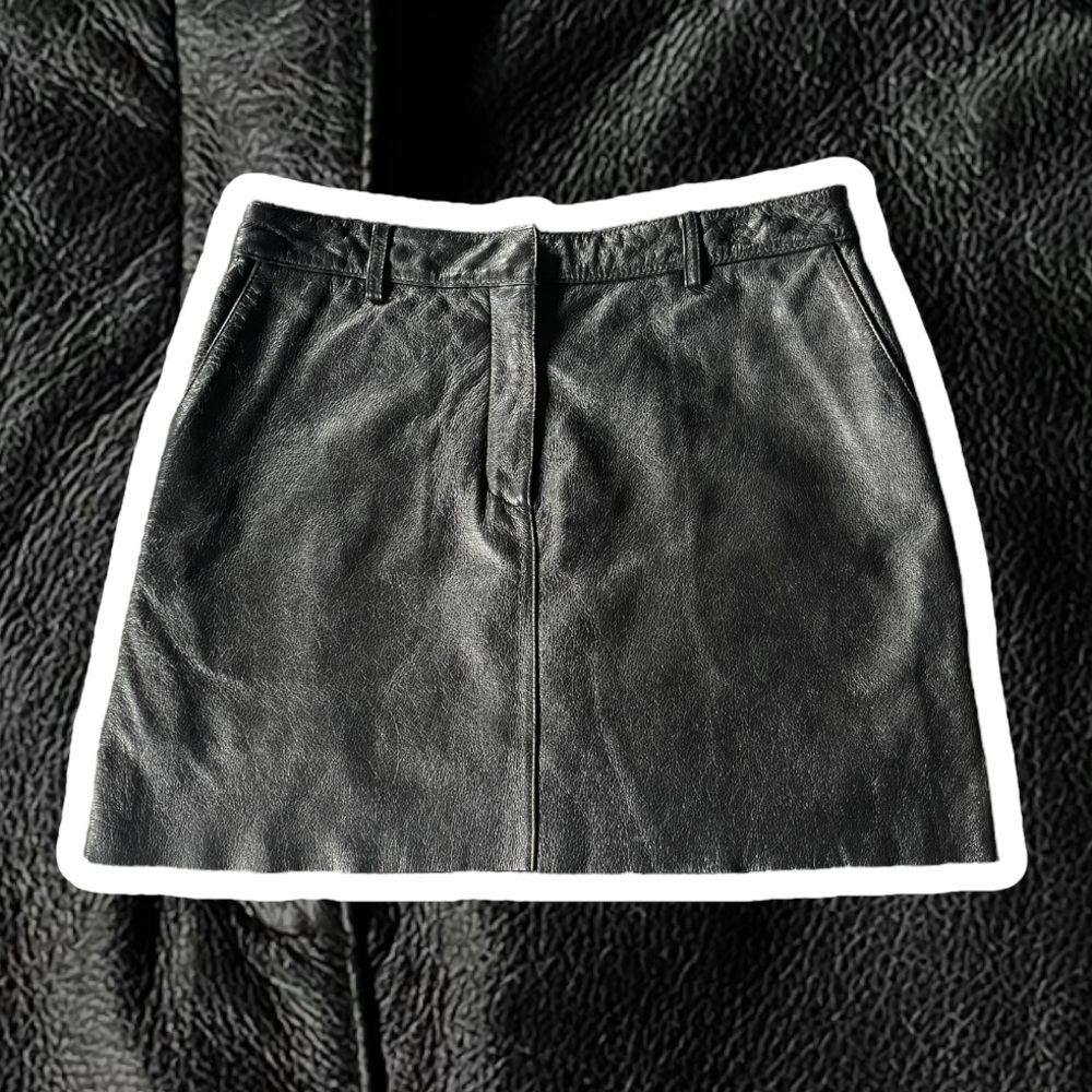 Wilsons Leather Maxima Mini Skirt | Black | Size 8